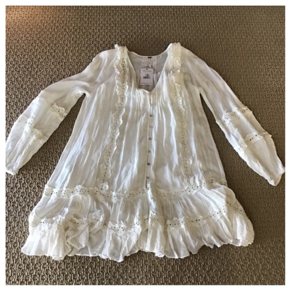 Free People Snow Angel Mini Dress.  NWT. - Picture 7 of 8